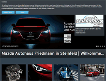 Tablet Screenshot of friedmann.mazda-autohaus.de